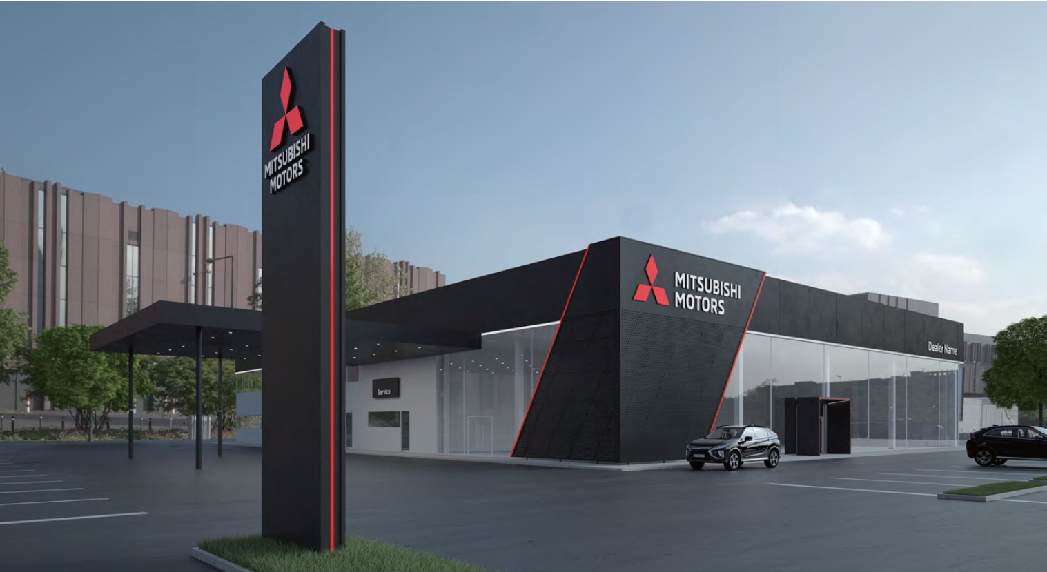 Mitsubishi Motors представляет новый глобальный дизайн дилерской сети 