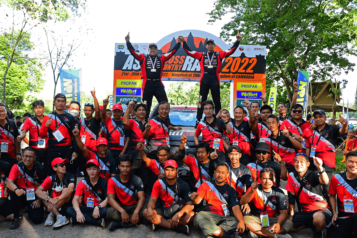 Команда Mitsubishi Ralliart заняла первое место в общем зачете в ралли Asia Cross Country Rally 2022